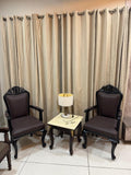 The Karan Aujla Signature Carved Leather Accent Chair