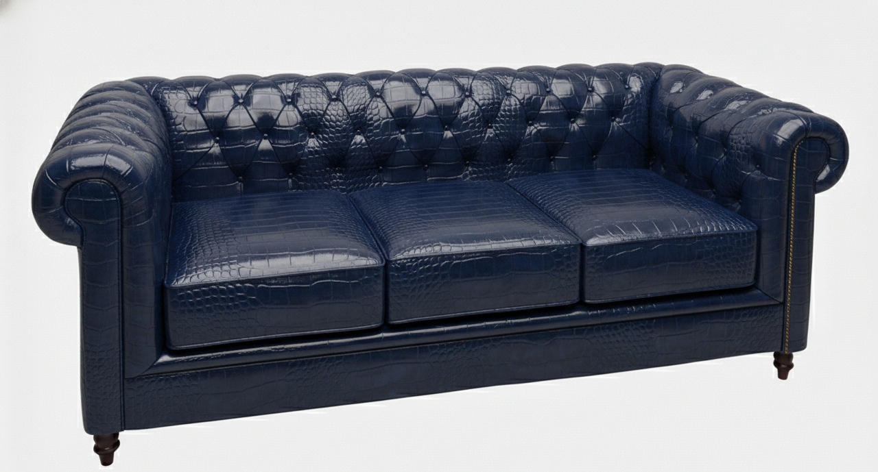 Bespoke Classic Chesterfield Genuine Leather Sofa